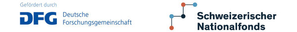 Logo: DFG - Deutsche Forschungsgemeinschaft und Logo: Schweizerischer Nationalfonds