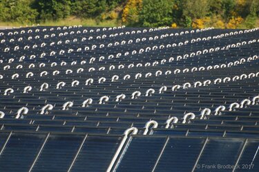 Freiflächen-Solarthermieanlage