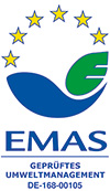Logo: Geprüftes Umweltmanagement - DE-168-00105