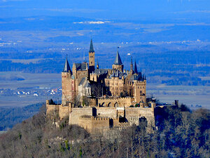 Blick auf die Burg Hohenzollern