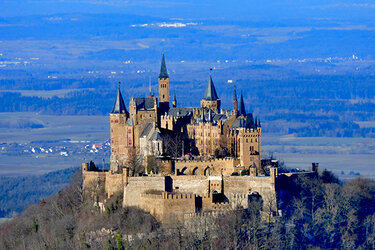 Blick auf die Burg Hohenzollern