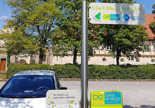 E-Car / E-Bike Ladestation der Hochschule Rottenburg