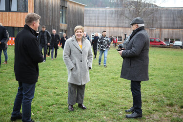 Wohnungsbauministerin Nicole Razavi an der Hochschule Rottenburg