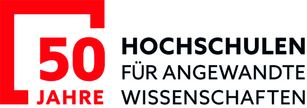 Logo: 50 Jahre Hochschule für Angewandte Wissenschaften