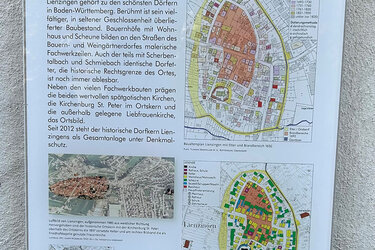 Übersichtsplan über das Etterdorf an der Kirchenburg St. Peter