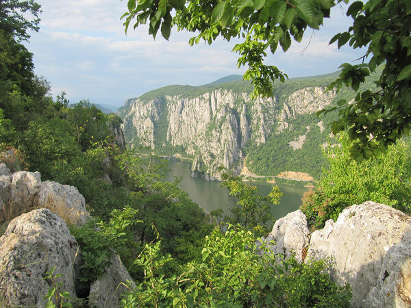 Donaudurchbruch am „Eisernen Tor“.