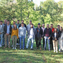 Gruppenfoto mit den neuen Masterstudierenden