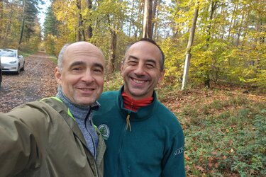 Selfie mit zwei Teilnehmern