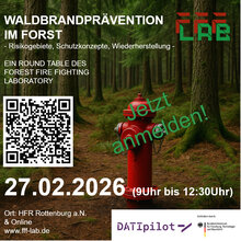 Ankündigung: Round Table - Waldbrandprävention im Forst am 27.02.26 