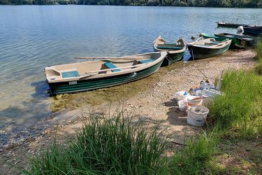 Boote am Ufer