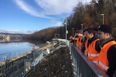 Besichtigung der Fischzählungsanlage