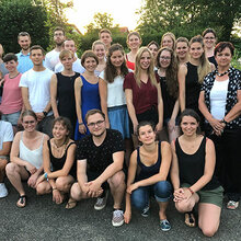 Gruppenbild mit Studierenden in Vellberg