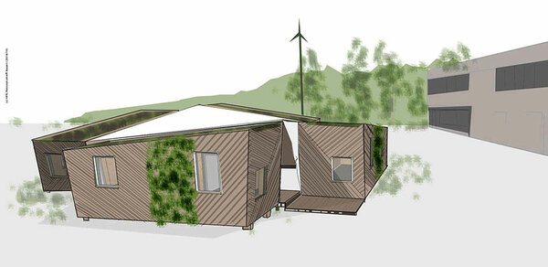 Skizze des Tiny-House