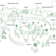 Schema der Nutzung von Wald und Weide
