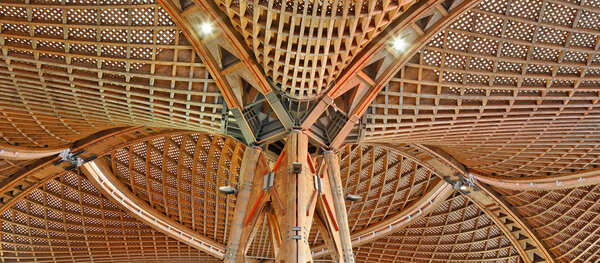 M.Sc. Ressourceneffizientes Bauen Detailaufnahme des EXPO-Holzdach