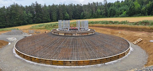 Blick auf die Baustelle