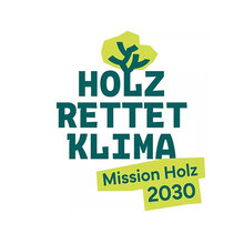 Logo: Holz rettet Klima - Mission Holz 2030
