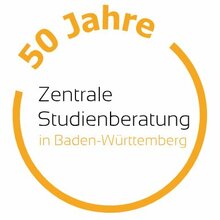 Logo: 50 Jahre Zentrale Studienberatung in Baden-Württemberg