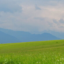 Blick auf eine Gebirgskette