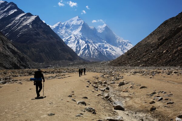 Wandergruppe im Himalaya