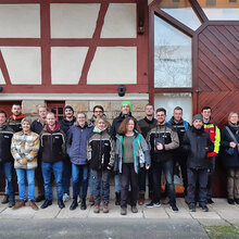 Gruppenfoto mit den Teilnehmern vor dem Schönbuchmuseum