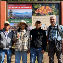 Gruppenfoto: Carmen Martínez Colín, Ximena García, Eligio García und Prof. Dr. Thomas Gottschalk