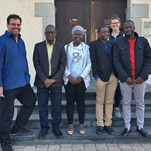 Gruppenfoto mit Prof. Dr. Steffen Abele und den Gästen aus Ghana