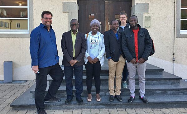 Gruppenfoto mit Prof. Dr. Steffen Abele und den Gästen aus Ghana