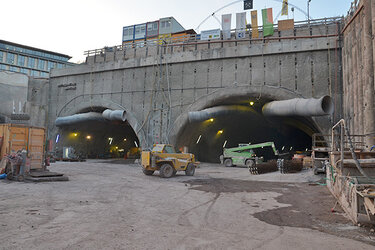 Stuttgart 21, Eingangsbereich der Tunnelröhren Bad Cannstatt/Feuerbach