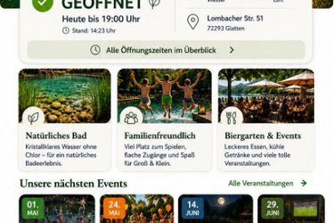 Screenshot eines Vorschlags für eine Website
