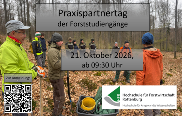 Praxispartnertag der Forststudiengänge am 21. Oktober 2026, ab 09:30 Uhr