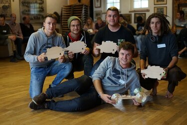 Gruppenfoto mit einer Teilnehmergruppe