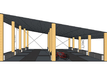 Solarfahrradstellplatz