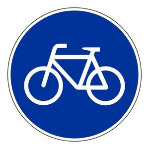 Verkehrsschild Fahrradweg