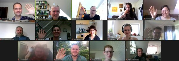 Screenshot der Videokonferenzteilnehmer