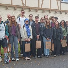 Gruppenfoto mit den Studierenden