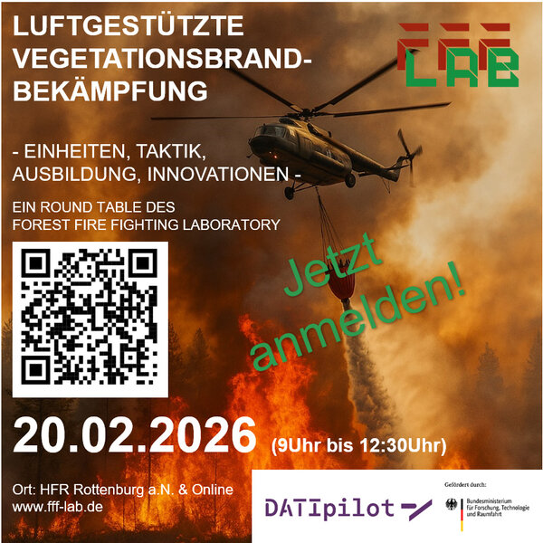 Ankündigung: Round Table - Luftgestützte Vegetationsbrandbekämpfung am 20.02.26