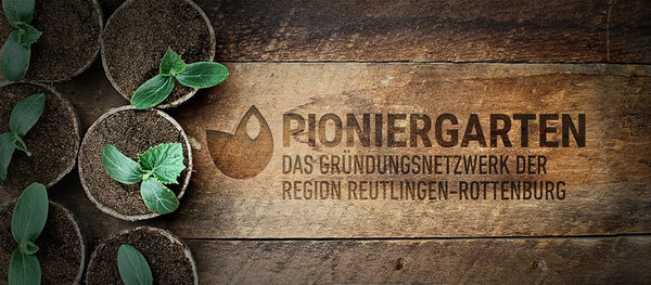 Logo: Pioniergarten - Das Gründungsnetzwerk der Region Reutlingen-Rottenburg