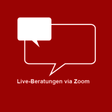 Grafik: Live-Beratungen via Zoom