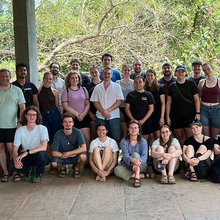 Gruppenfoto mit den Exkursionsteilnehmern