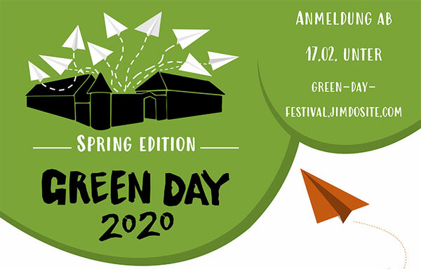 Logo: Green Day 2020 - spring edition - Anmelung ab 17.02.2020 unter: green-day-festival.jimdosite.com