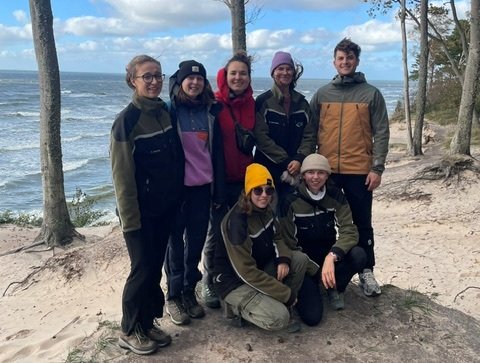 Gruppenfoto mit den Studierenden