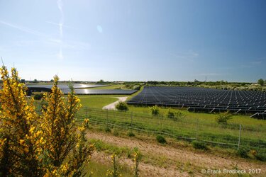 Blick auf eine Photovoltaikanlage