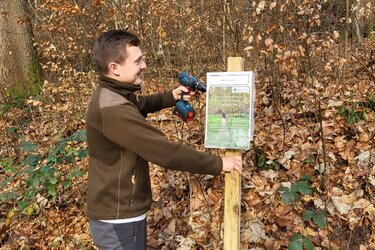 Ziel erreicht: der Waldbriefkasten kann abgebaut werden