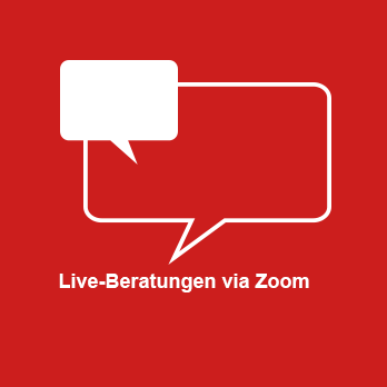 Grafik: Live-Beratungen via Zoom