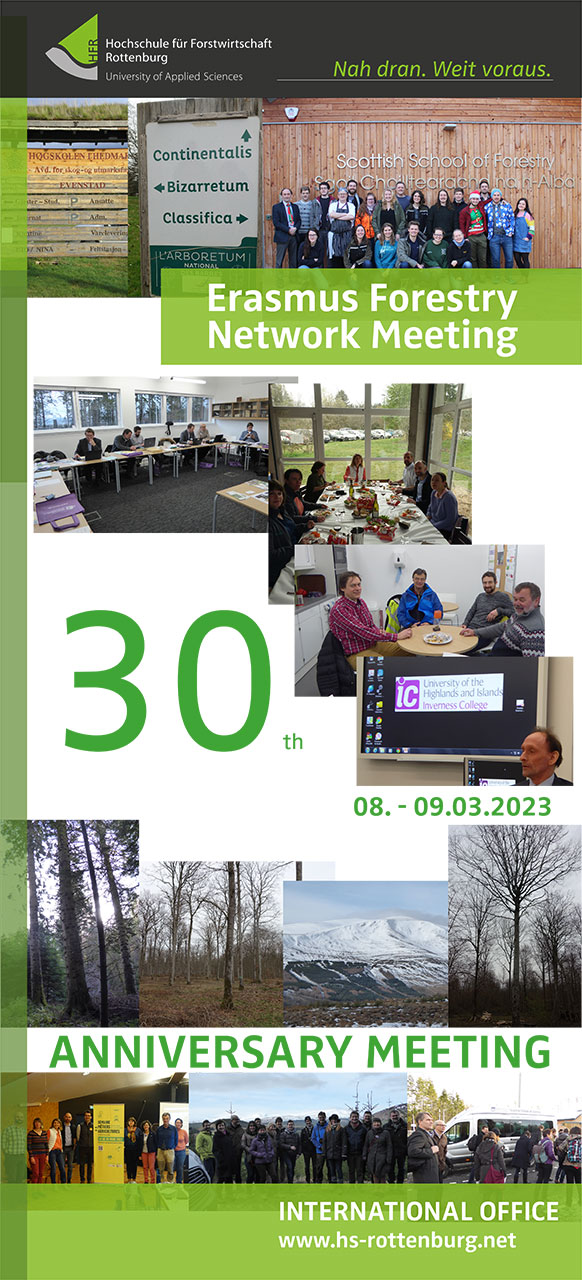 Ankündigung: 30. Erasmus Forestry Network Meeting - 08. bis 09.03.2023