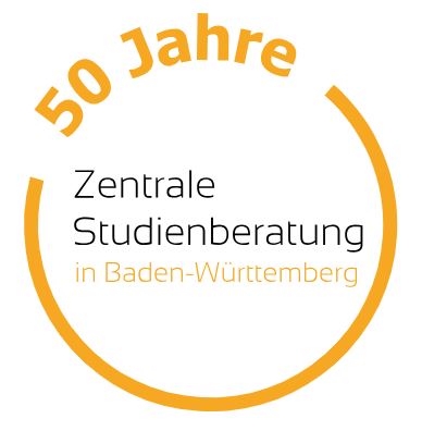 Logo: 50 Jahre Zentrale Studienberatung in Baden-Württemberg