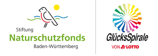 Logos: Stiftung Naturschutzfond BW und Glücksspirale von Lotto