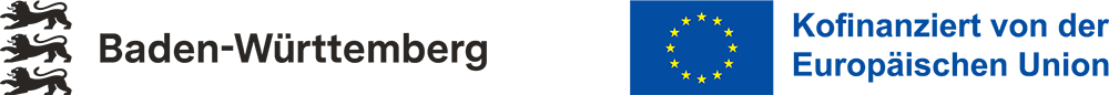 Logos der Projektpartner: EU - Europäischer Fonds für regionale Entwicklung; EFRE; Ministerium für Umwelt und Energiewirtschaft BW