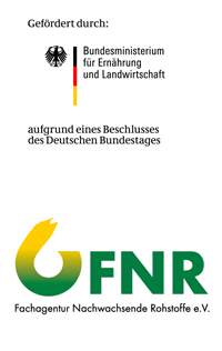 Logos: Bundesministerium für Ernährung und Landwirtschaft, Fachagentur Nachwachsende Rohstoffe e.V.
